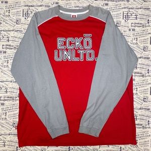 Ecko Unlimited Red/Grey LS Tee (XL)
